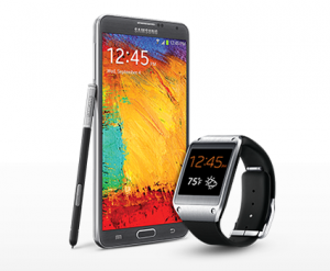 Samsung Galaxy Note 3 and Galaxy Gear smartwatch