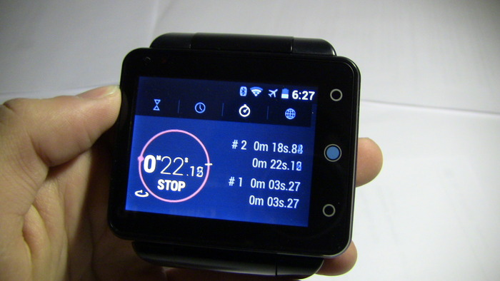 smart watch with stopwatch