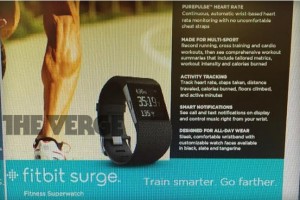 Fitbit Surge marketing leak