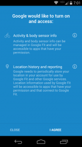 Google Fit Opt-in