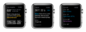 CARROT Weather on Apple Watch
