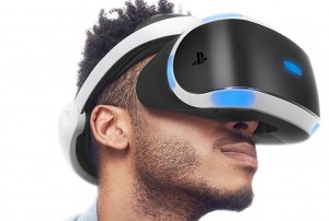 playstation-vr headset in use