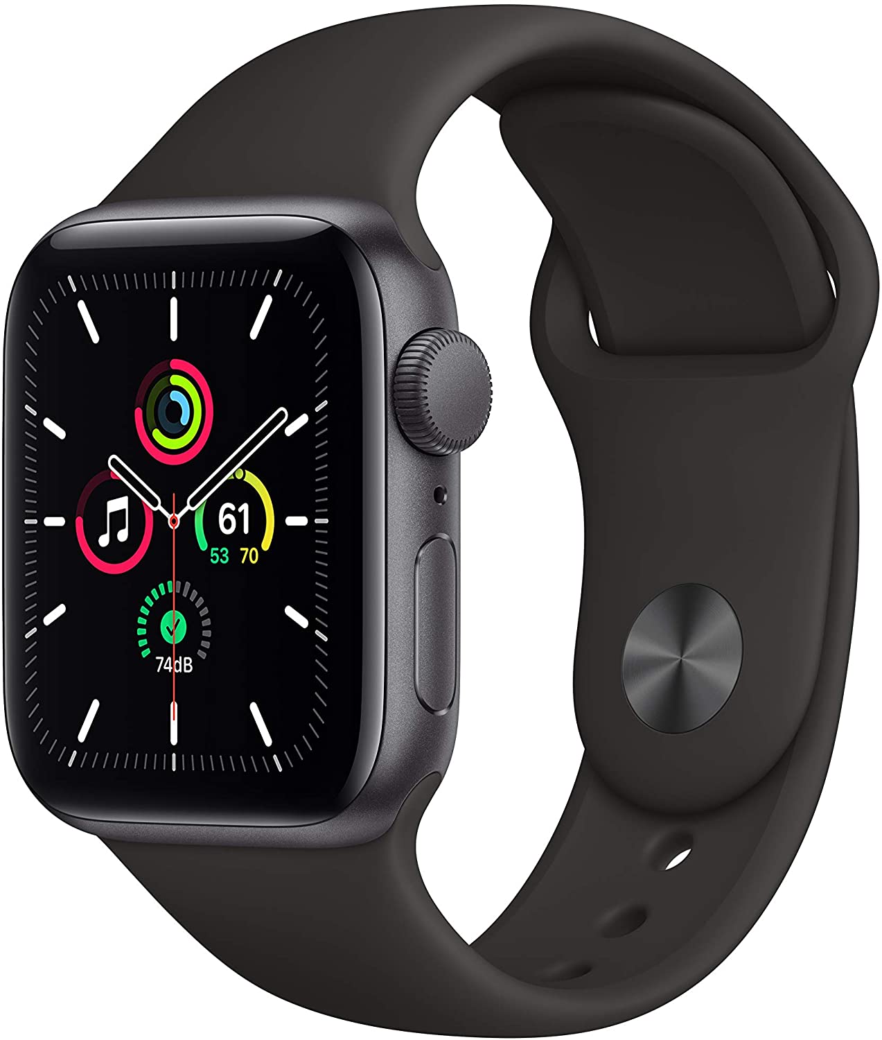 apple watch se gps watch isolated on white background