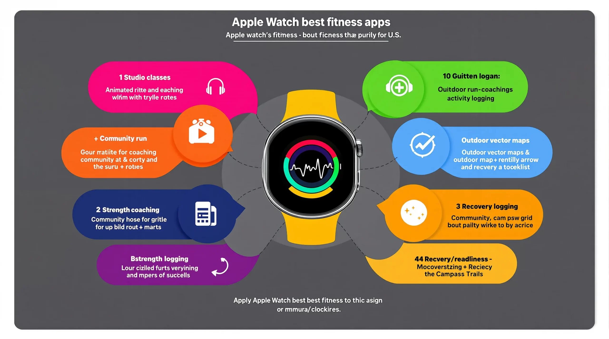 Apple Watch supported workout types infographic